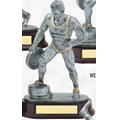 10 1/2" Resin Sculpture Award w/ Oblong Base (Weightlifting/ Male)